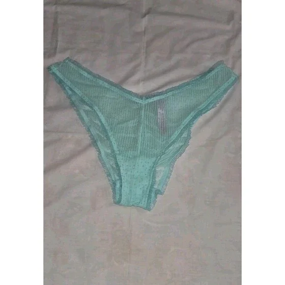 Savage X Fenty Back To The Boudoir Brazilian Cheeky Panty Womens Plus 1X Blue - Picture 4 of 8